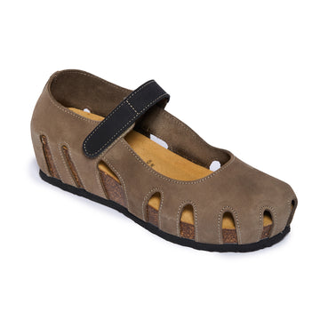 Plakton Closed-Toe Sandal – Anna Khaki Black
